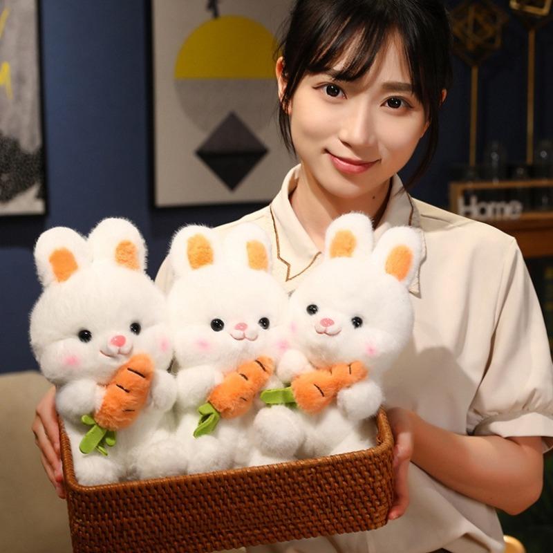 Anime Cartoon Kawaii Rabbit Plush Toys Large-Sized Plush Pillow Cute Carrot Bunny Dolls Girlfriend'S Valentine'S Day Gifts