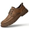 Men's Shoes Made of Cowhide Retro and Fashionable with Soft and Durable Straps Suitable for Business and Casual Men's  Shoes