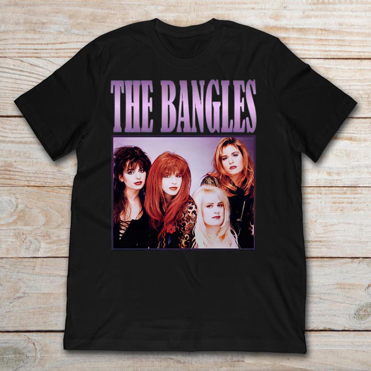 

The Bangles T Shirt Black Men Cotton 5XL різнокольоровий