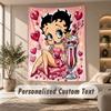 Duvara Asılan Duvar Halısı Sanat Kumaşı Yatak Odası Oda Arka Plan DekorasyonuBetty Boop