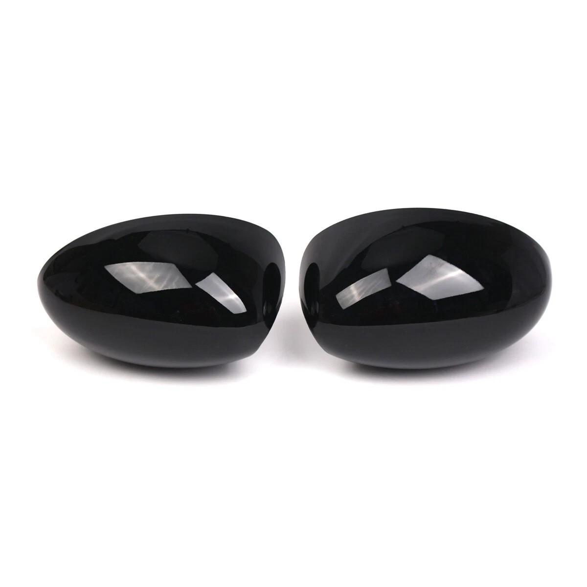 

For Mini Cooper R50 R53 2001-2006 R52 2004-2008 Car Replacement Rearview Side Mirror Cover Wing Cap Exterior Door Shell Trim ABS Gloss Black