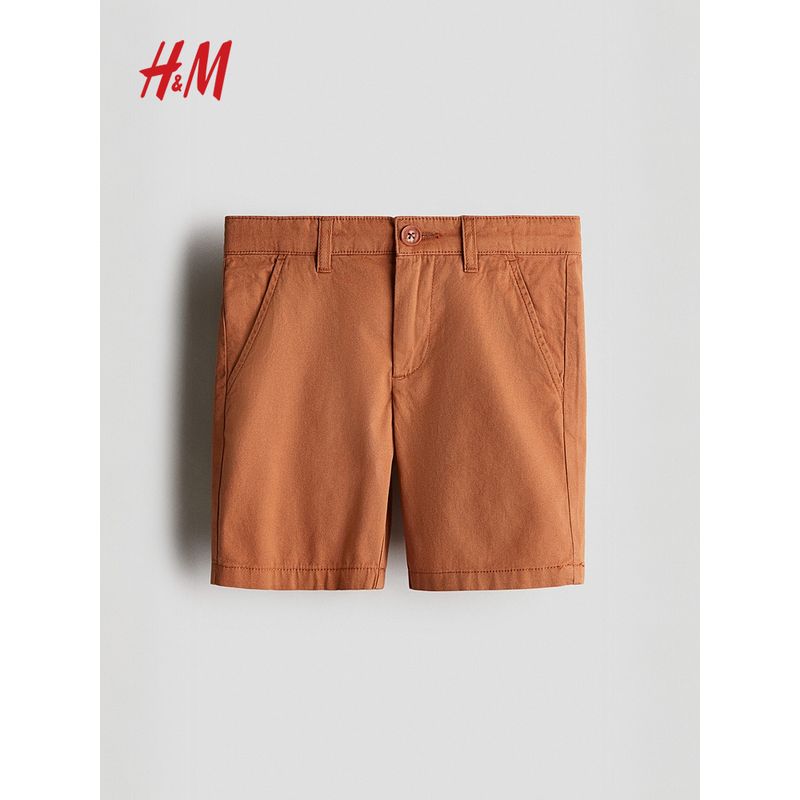 

HM Children s Clothing Boys Shorts 2025 Summer New Arrival Cotton Leisure Shorts 1270438 Sage Green 120/53(5-6Y)