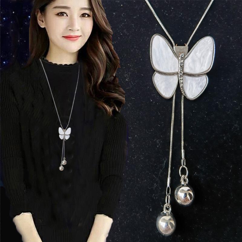 Elegant Dual-Use Sweater Chain: Women's Luxe Tassel Necklace for Versatile Autumn/Winter Fashion