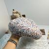 Europe beautiful woman plush knitted colored wool beret versatile painter pumpkin hat bud hat