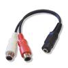 Stereo-Miniklinke auf Klinke x 2 3,5 mm (Weiblich) Cinch/Pin (Rot-Weiss) (Weiblich) Kabel, 10cm, VM-4029