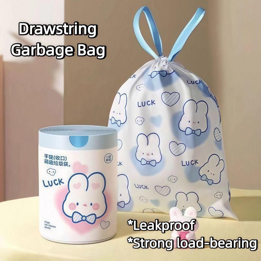 Large Capacity Drawstring Garbage Bag Thickened Portable Garbage Bags  Household Items