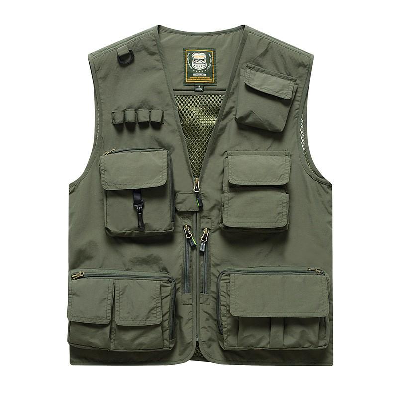 Men's Four-Season Multi-Pocket Outdoor Fishing and Photography Vest
