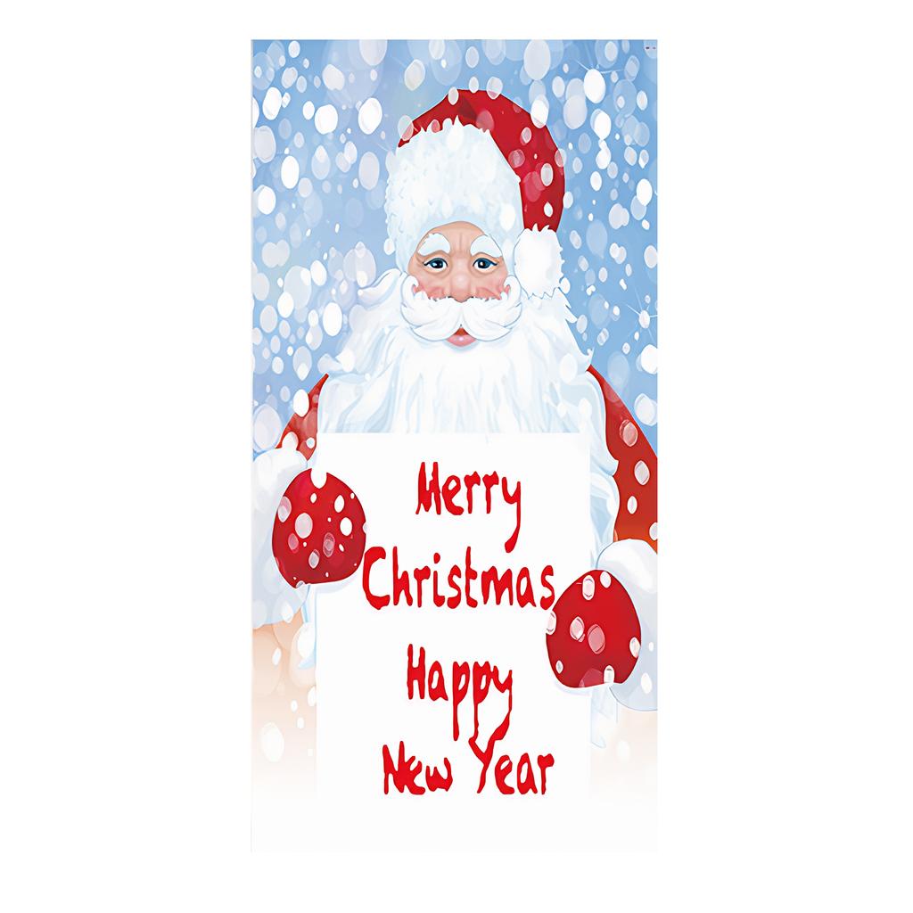 Weihnachten Weihnachtsmann Thema Nussknacker Schneemann Türbanner Ornamente Türabdeckung Banner Fotografie Hintergrund Innen Außen Veranda