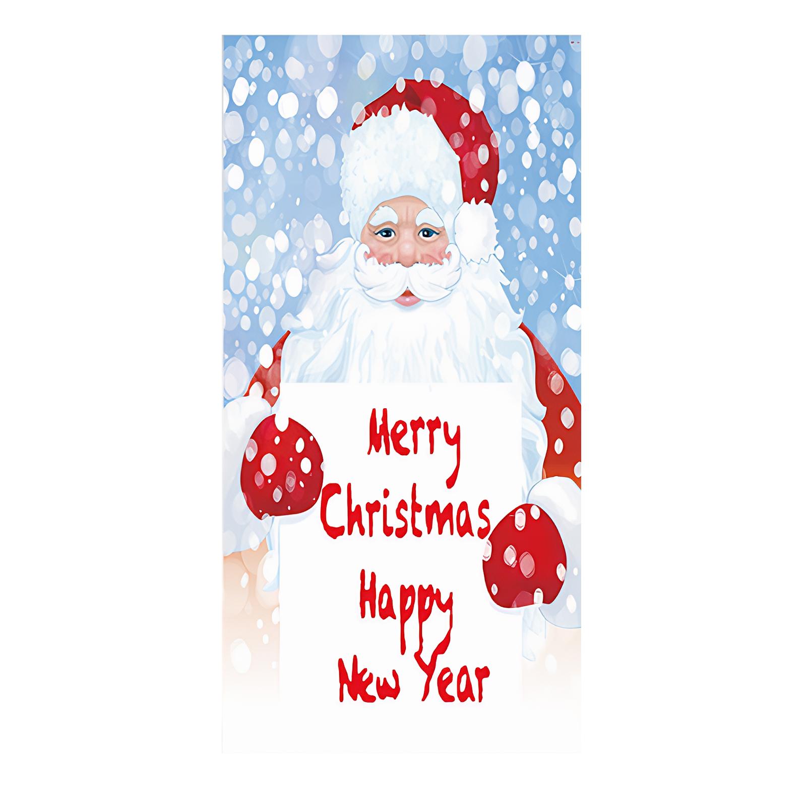 Рождественская тема Санта Клауса Щелкунчик Снеговик Баннер на дверь Украшения Покрытие двери Баннер Фотофон В помещении На улице Веранда