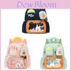Childrens Oxford Cloth Backpack With Animal Pattern And Padded Shoulder Straps For Kindergarten Students