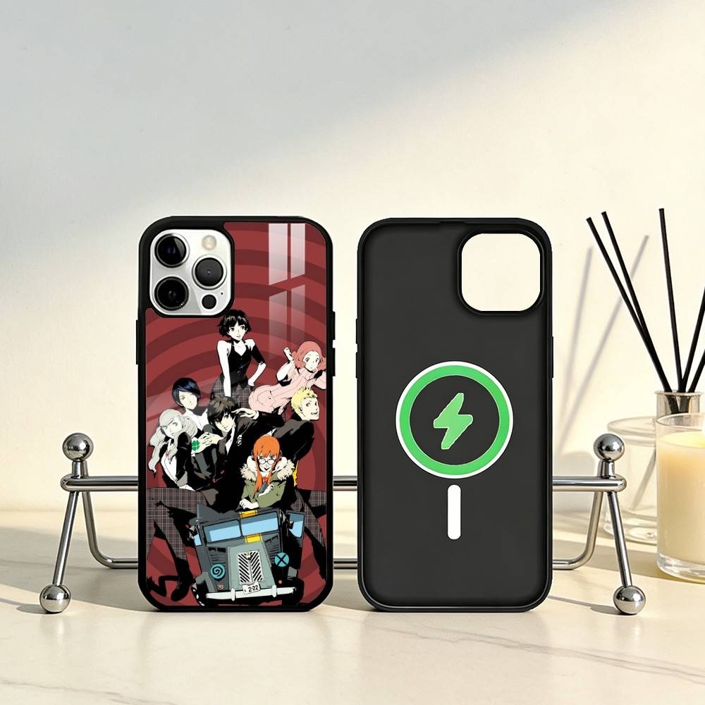 Game P-Persona 5 Phone Case For iPhone17,16,15,14,13,12,11 Plus,Pro Max Magnetic For Magsafe Wireless Charging