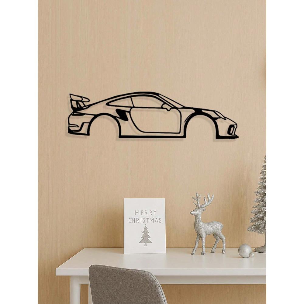 Black Metal Geometric Wall Art Modern Minimalist Decor for Bedroom Living Room Scandinavian Boho Industrial Chic Hanging Unique Dorm Housewarming Gift
