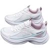 Xtep Jumping Shoes Sports Versatile Wear-Resistant Supportive Rebound Low-Top Casual Running Shoes Women Sneaker White Green Pink 875218110040-1