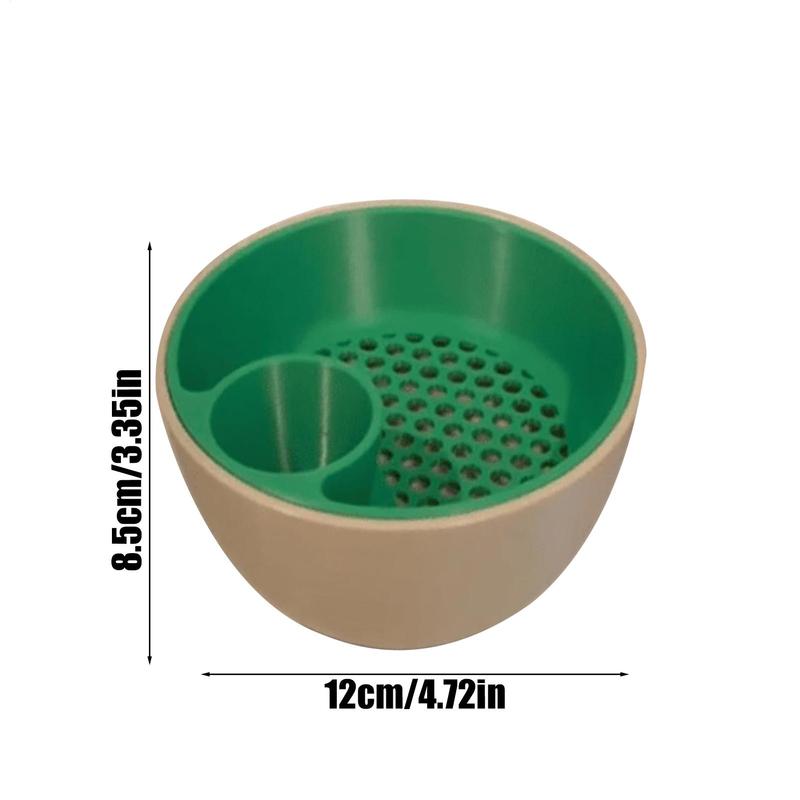 

Чаша для орехов Ракушки Коллекционирование Чаша для закусок Разделенная Тарелка для грецких орехов Двухъярусная Подставка для еды для эдамаме, вишни, кемпинга, посиделок, путешествий зелёный