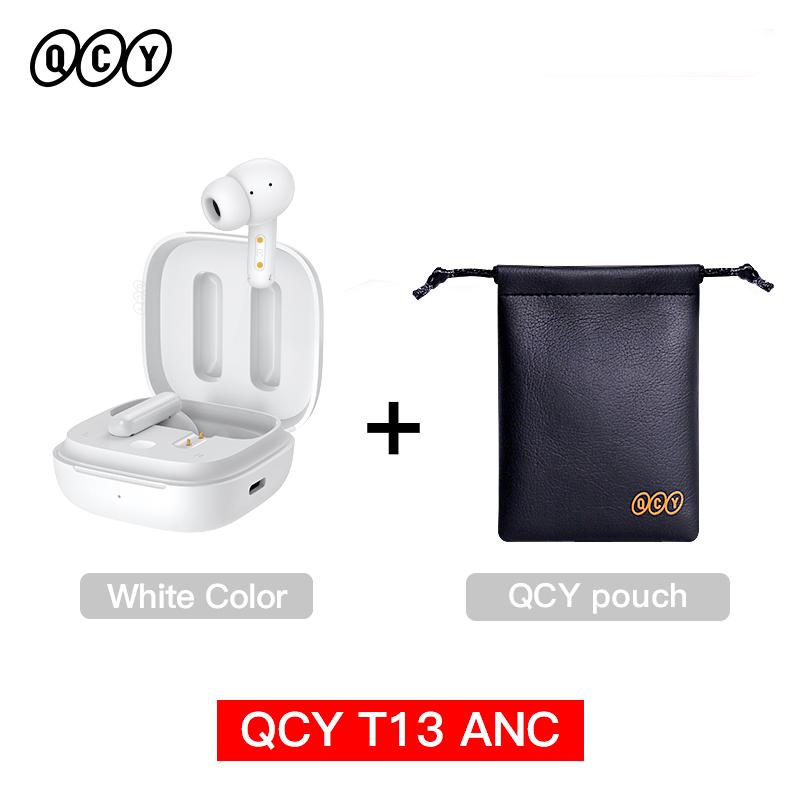 QCY T13 ANC Wireless Earphones Bluetooth 5.3 TWS ANC Noise Cancellation Headphone 4 Mics ENC Headset In-Ear Handfree Earbuds 7
