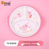 WUHE Children's Pink Rabbit Melamine Tableware Set