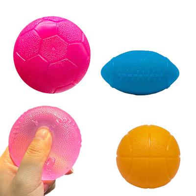 Sports Ball Stress Relief Toy Mini Basketball Tennis Football Soccer Squeeze Fidget Toy Kids Adults Decompression Stress Ball Sports Lover Gift