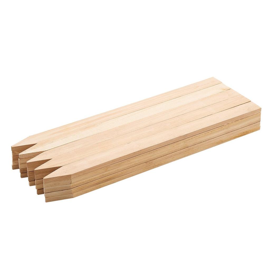 Trädgårdsstakar, 25 st 12,7×38,1×609,6 mm Mätnings- och uppmärkningspinnar, Trädgårdsmarkpinne med spetsig ända, Växtstödpinne av granved, Skyltpinnar