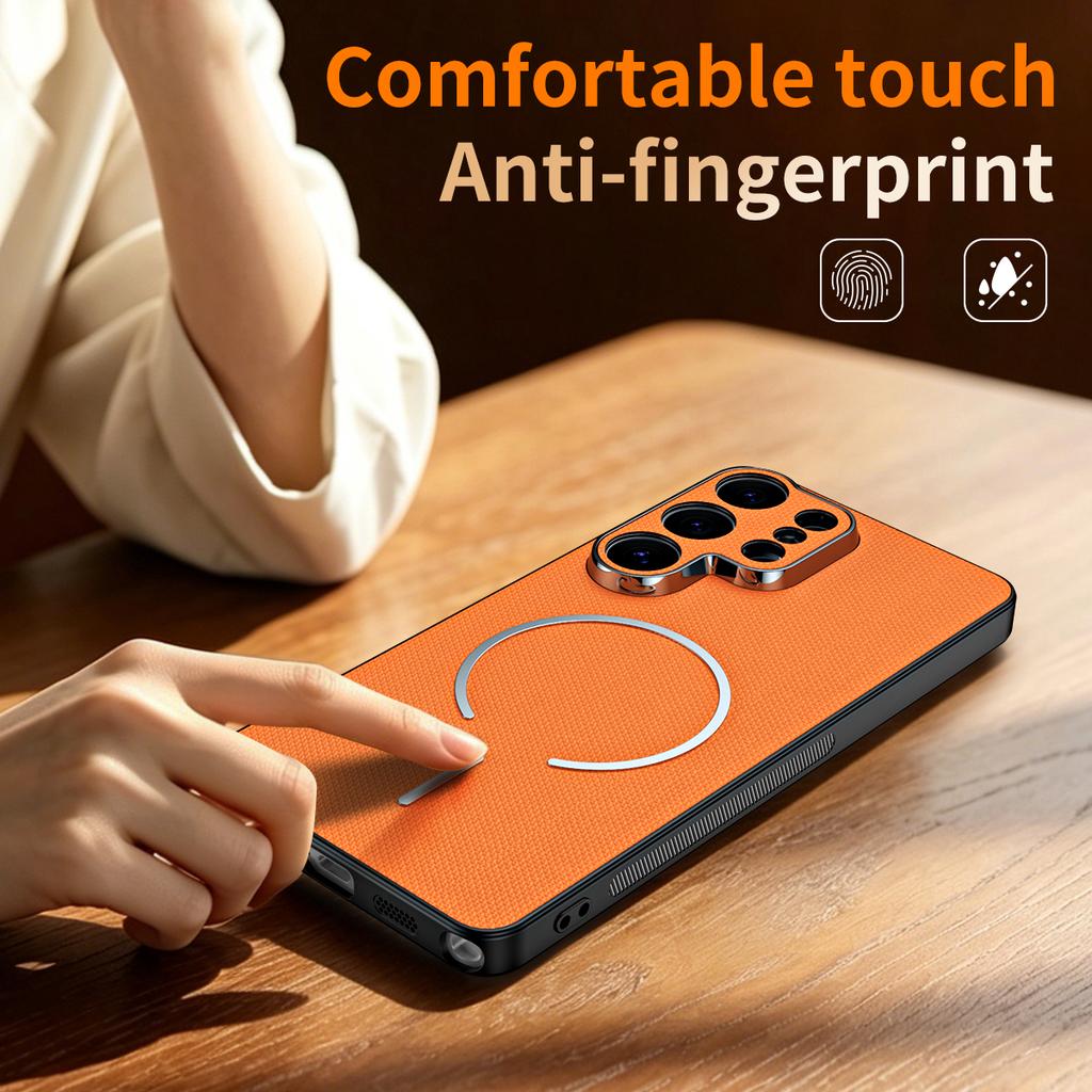 Al Techwoven Tyg Magnetiskt Fodral För Samsung S26 S2 S24 S23 S22 Ultra Plus FE A7 A6 A36 A3 A17 A16 A26 Skydd