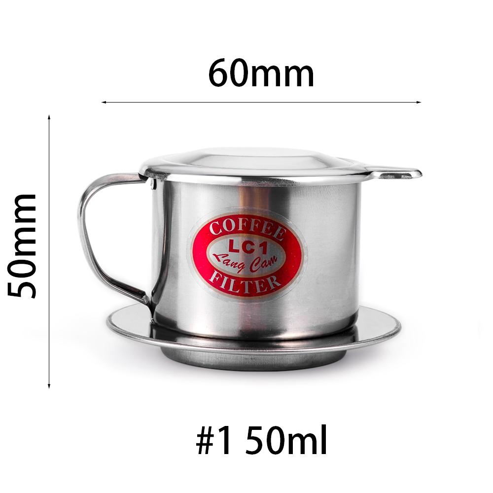 Кружка-инструмент Портативная из нержавеющей стали Фильтр-капля Вьетнамская кофеварка Инфузор