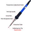 Adjustable Temperature Electric Soldering Iron Kit 220V 110V 60W 80W Welding Solder Rework Station Heat Pencil Tips Repair Tool