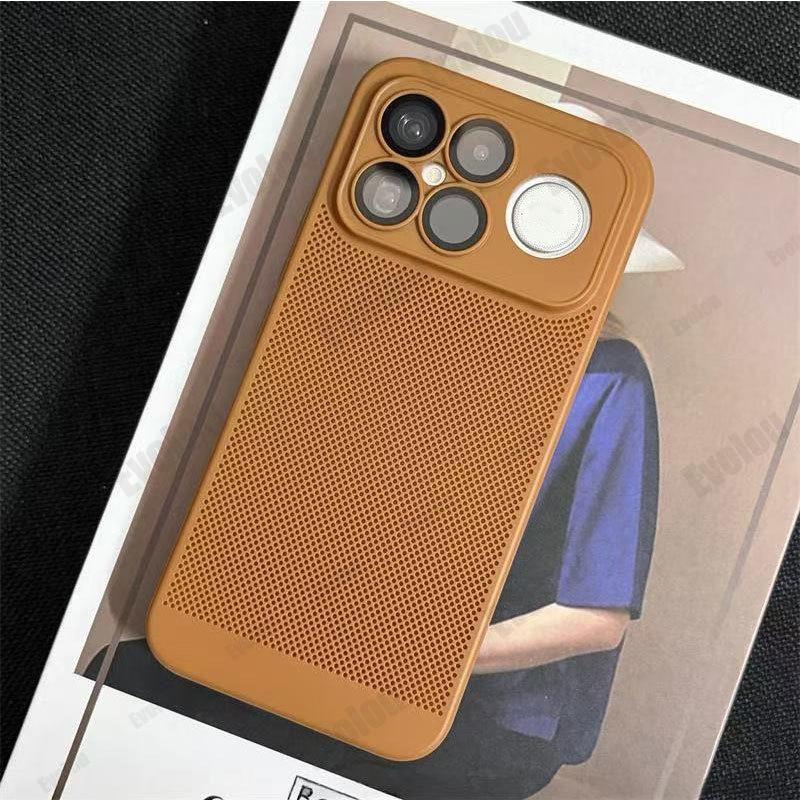 For POCO F8 Ultra F8pro Heat Dissipation Hard Phone Case for POCO F8Ultra Redmi K90 Pro Max Cooling Honeycomb Mesh PC Shell