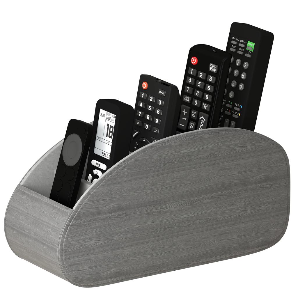 Remote Control Storage Box with 5 Grids Desktop Organizer Boxes Living Room Office Bedroom Desktop Storage Box Glasses Storage