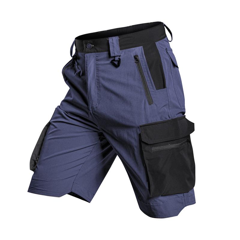 Heren Stretch Casual Werkbroeken, Lichte Golfbroeken, En Elastische Werkshorts Met Meerdere Zakken