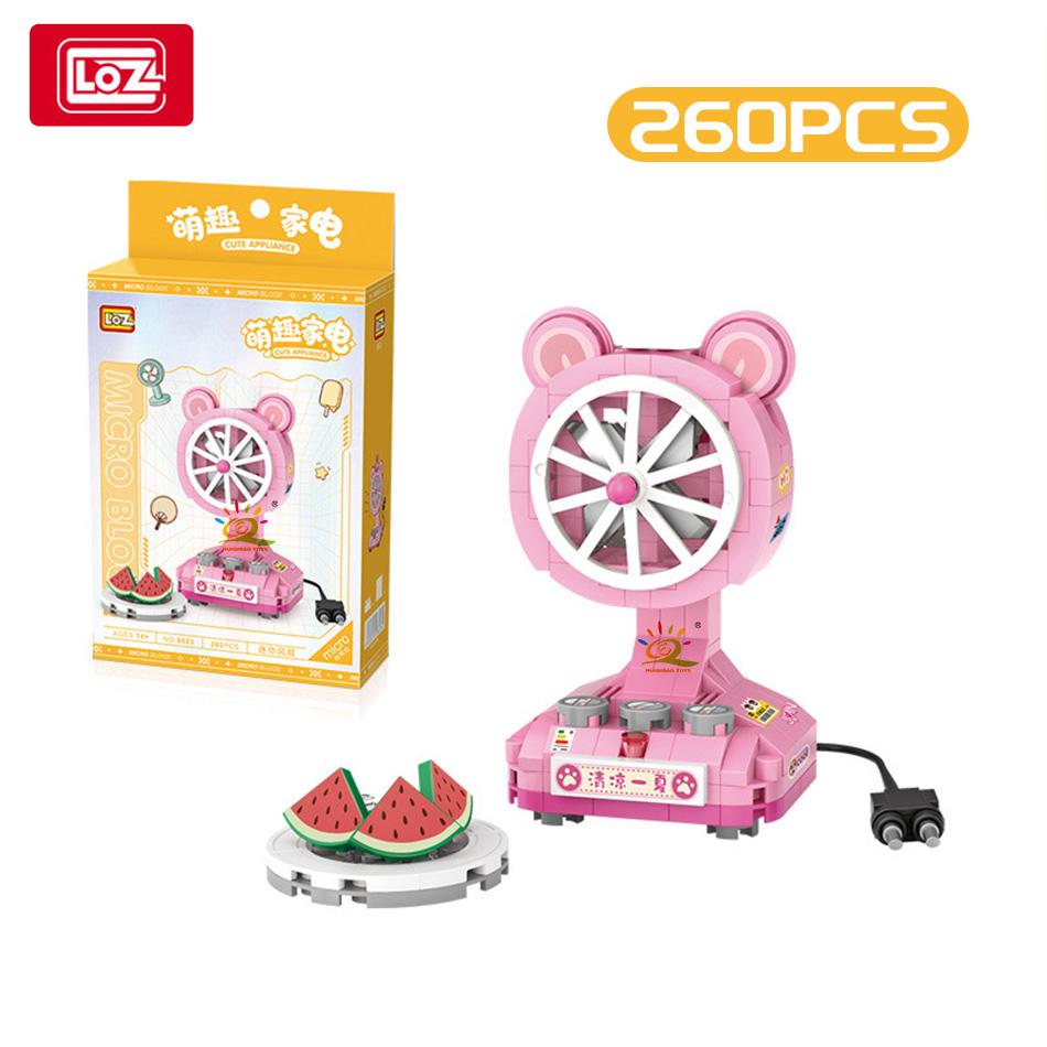 

LOZ DIY Mini Refrigerator Fan Model Building Block Set Creative Television Decoration Bricks City Toys for Adult Children Gift with box