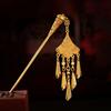 Leaves Thai Metal Flower Hair Fork Ancient Ethnic Style Hair Sticks  Festival