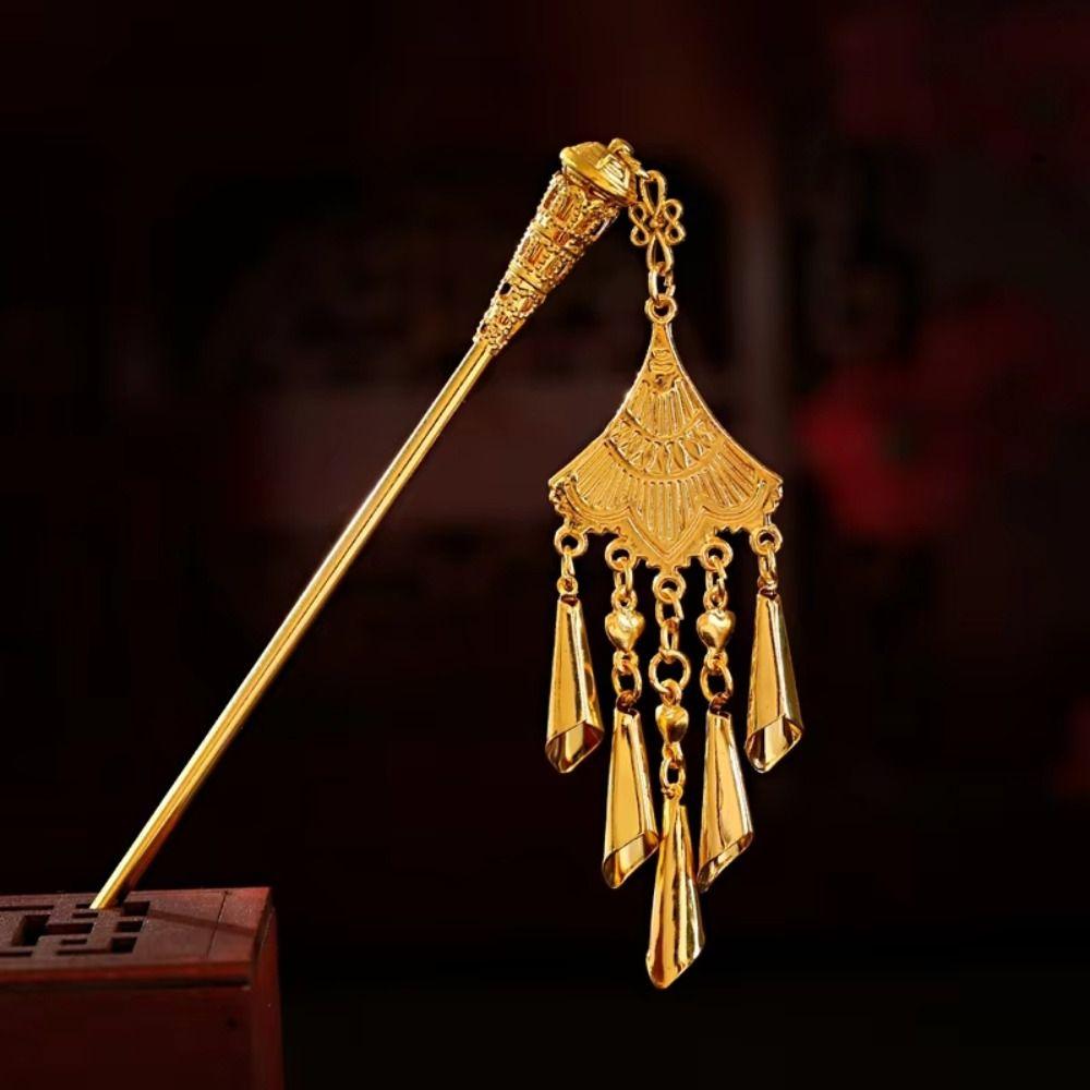 Leaves Thai Metal Flower Hair Fork Ancient Ethnic Style Hair Sticks  Festival