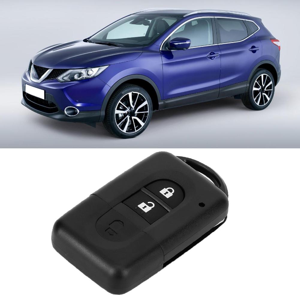 2 Tlačítka Dálkové Klíčové Pouzdro Kryt Náhrada Vhodné pro Nissan Qashqai X Trail