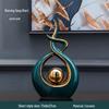 European Ceramic Time Flies Ornament: Elegant Art Decor for Home or Office