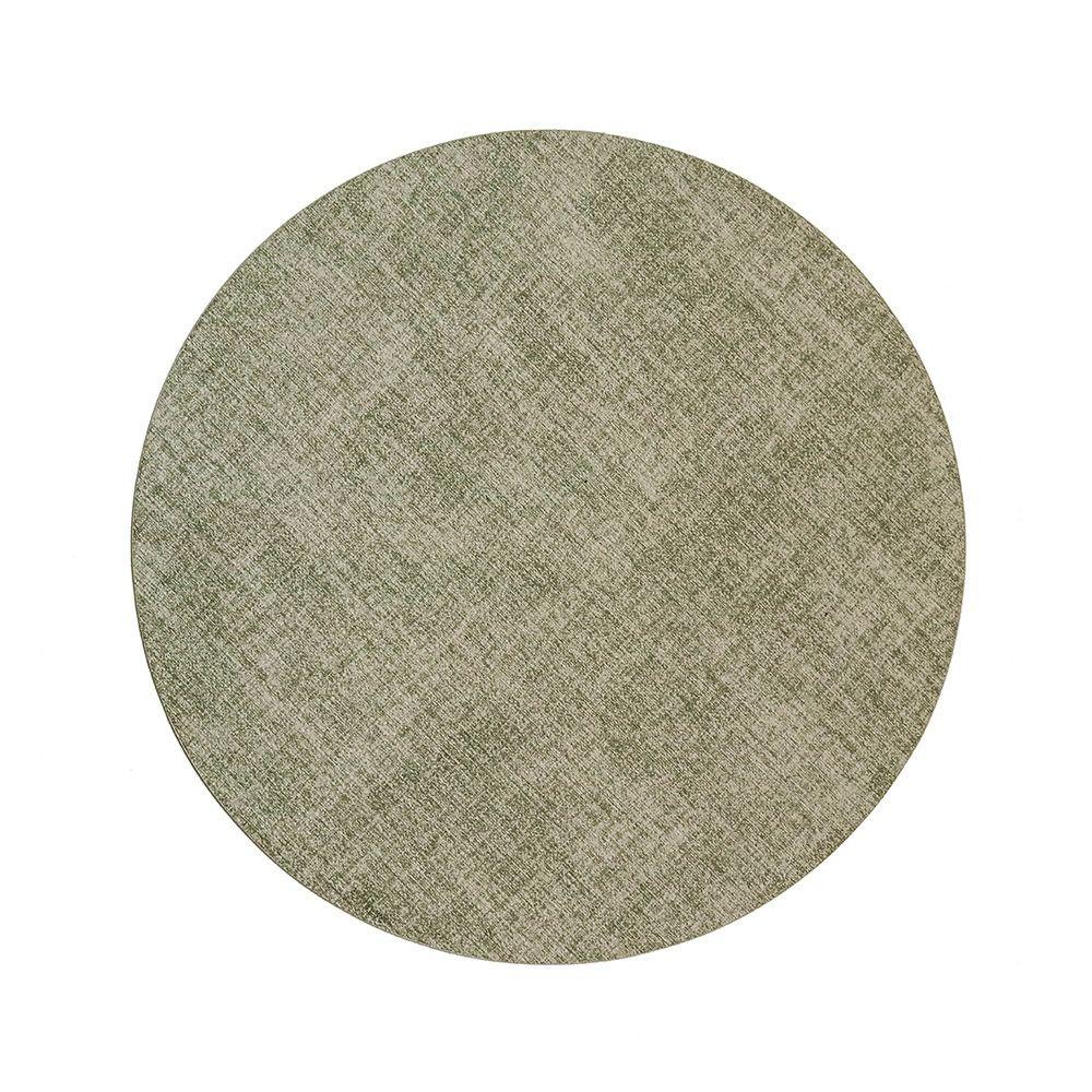 Olejotěsná PVC podložka na stůl 33 cm velká kulatá podložka na prostírání protiskluzová omyvatelná podložka na hrnky hotel