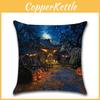 High-quality Flax Halloween Pumpkin Pillow Covers For Witch And Haunted House Decor