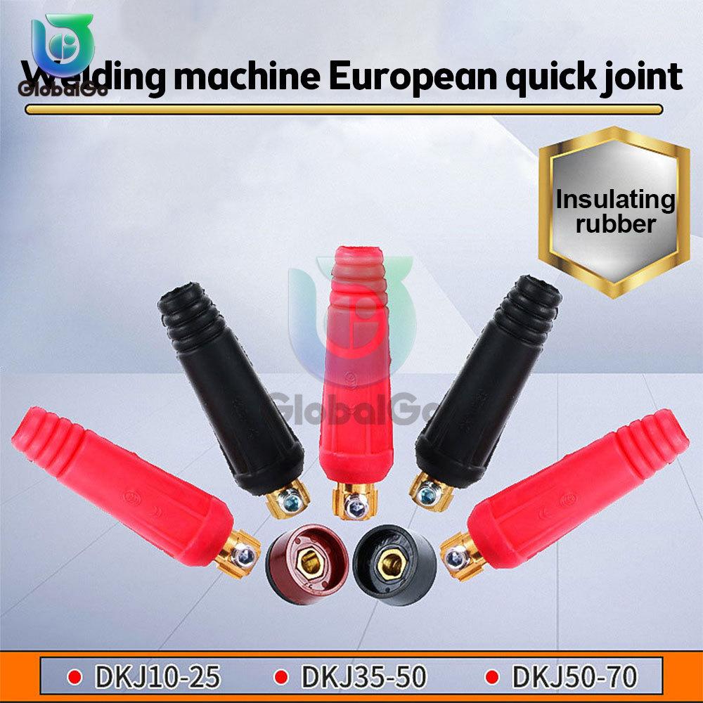 Europe Welding Machine Quick Fitting Male Cable Connector Socket Plug Adapter DKJ 10-25 35-50 50-70