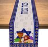 Happy Passover Linen Table Runners Dresser Scarves Table Decor Farmhouse Dining Table Runners Holiday Party Jewish Decorations