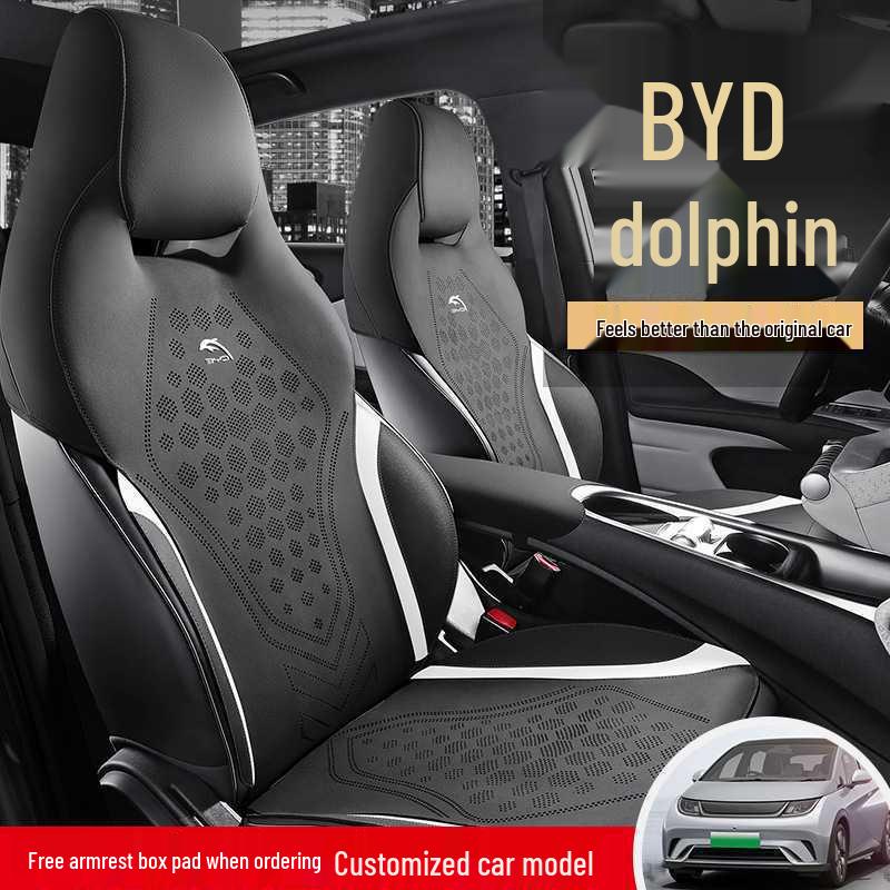 Fashion Edition 2025 Dolphin Car Seat Cushion, 420km Model, Suede Saddle Pad Half-Cover.