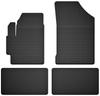 Rubber Car Mats, Set of 4, Universal For: Mazda CX-9 I SUV (2006-2015)