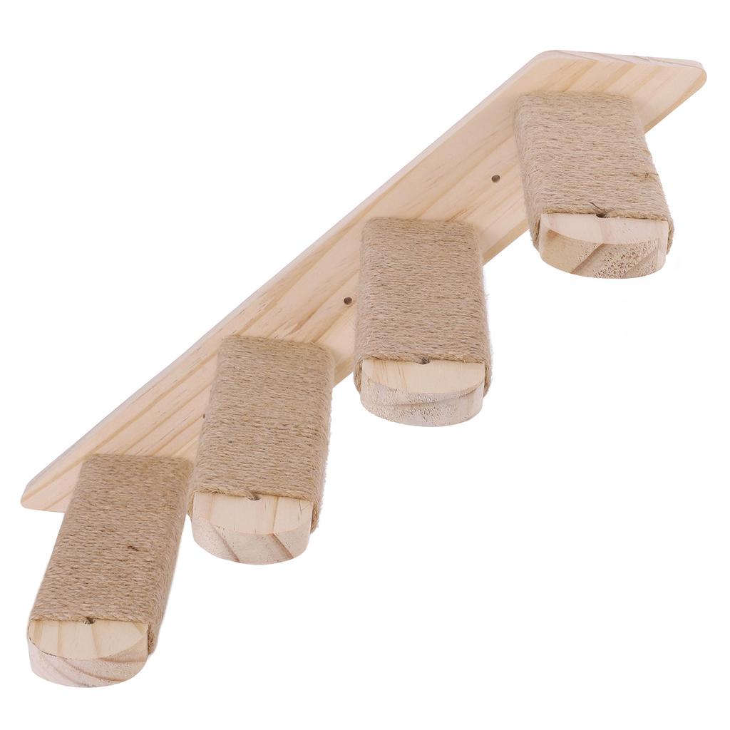 Cat Wall Shelves Wall Mounted Cat Climbing Ladder Four Step Cat Climbing Frame for Cats Perch Shelves