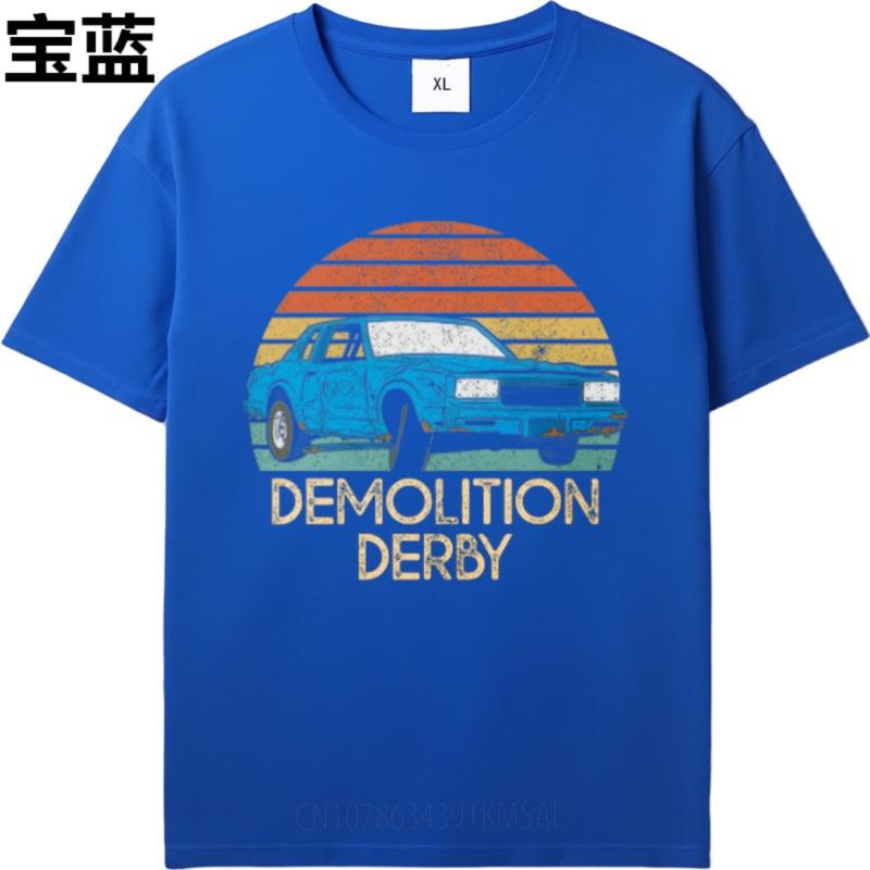 Plus Size Tshirt Soft For Men Oneck T Shirt Daily Wear Demolition Derby Car Sunset Minimalist For Man Tops Quick Dry Shirt