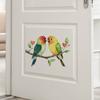 Self-adhesive Wall Stickers Two Birds Love Heart Branch for Kids Room Bedroom Home Decor