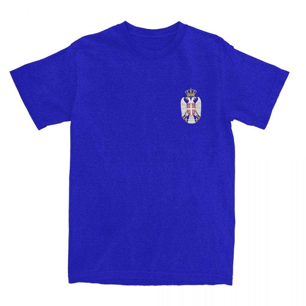 Haikyu T-Shirt Serbian Flag Symbol 100% Cotton T Shirts Fashion Tshirt for Man Summer Y2K Basic Casual Short Sleeve Tees