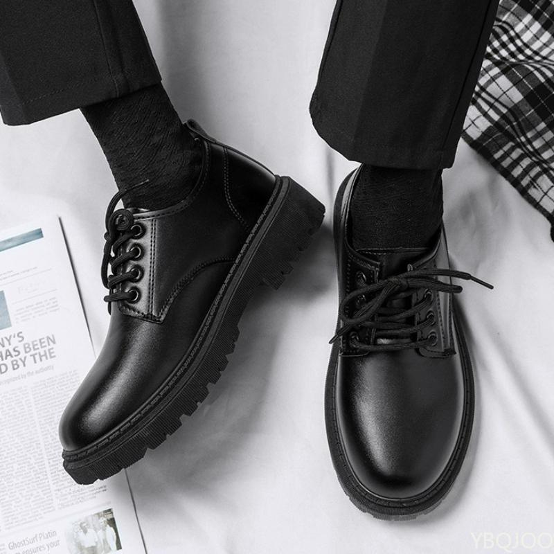 

Business Office Formal Wear Casual Lace Up Men s Shoes Spring and Autumn Fashi New Breathable Anti Slip Men s Shoes 2026 38 чёрный