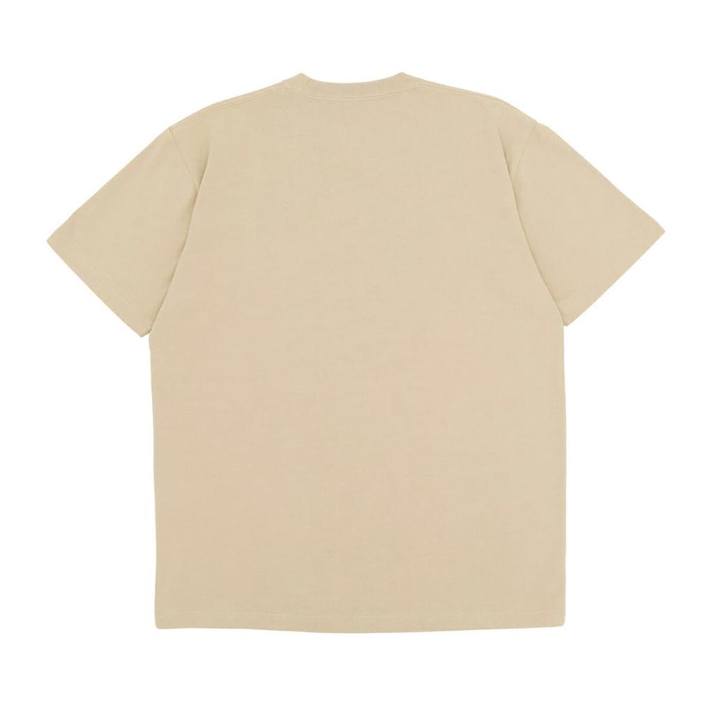 NEW ERA S/S Cotton Tee Script Logo Camel Beige 14683856 NER35A9183