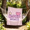 K Pop World Outdoor Flannel Blankets, Outdoor travel, Home Blankets, Fan Gifts,Suitable for All Seasons, Christmas Gifts. R1127091