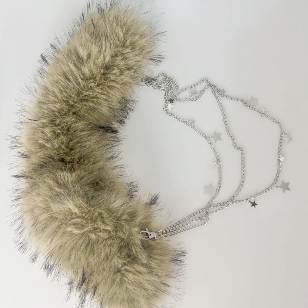 Sexy Leopard Print Plush Waist Chain, Plush Waist Chain, New Style Pants Chain for Millennial Girls