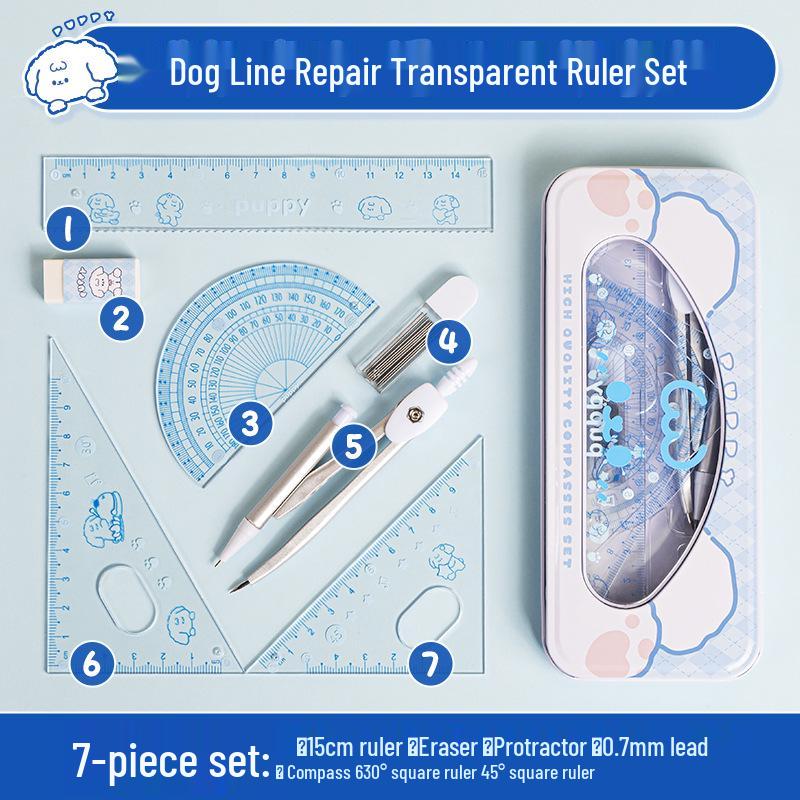 

Набор студенческих линеек Kaba Bear: Набор геометрии из четырех предметов для учеников начальной и средней школы 15cm