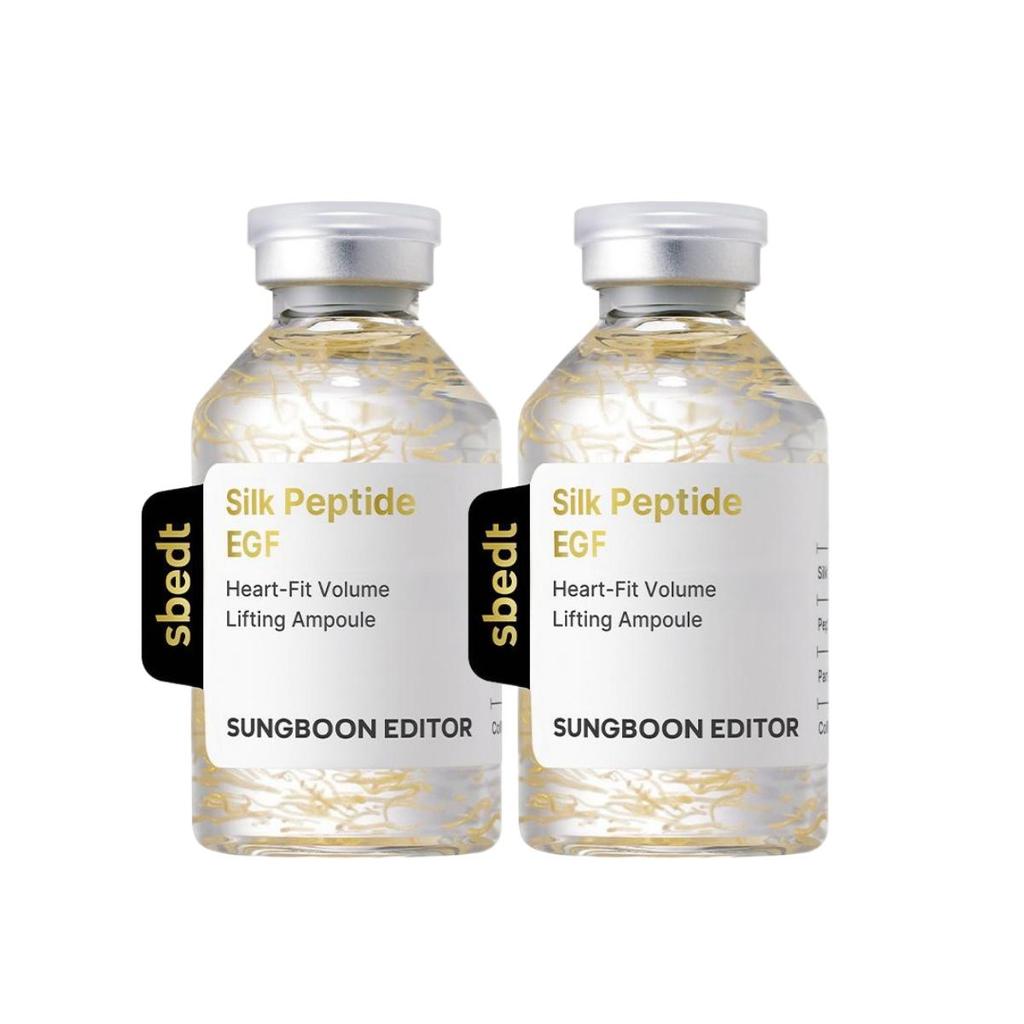 SUNGBOON EDITOR Seidenpeptid EGF Herz-Passform Volumen Lifting Ampulle Straffendes & Anti-Aging Serum 40ml x2