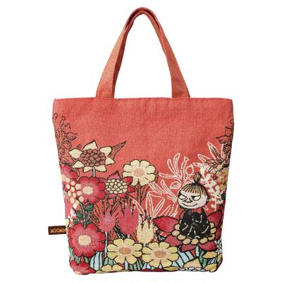 Marushin Tote Bag with Gusset MOOMIN Little My with Flowers 1425010200 H35 X W33 X D8.5cm (excluding Handle)